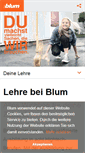 Mobile Screenshot of lehre-bei-blum.at